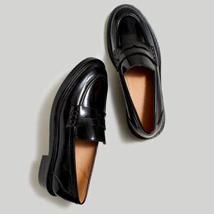 NEW WITH BOX Madewell The Vernon Black Leather Loafer Size 7